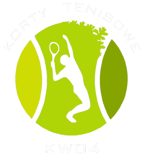 Logo Korty Tenisowe KW04 z sylwetką tenisisty.